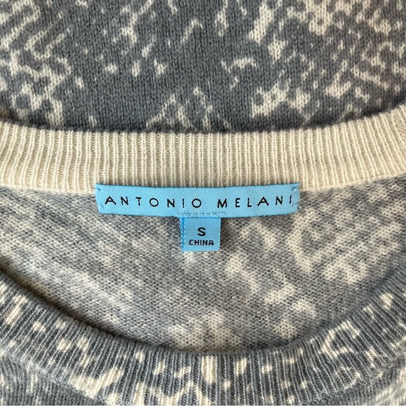 Antonio Melani Cashmere Snake Print Sweater - Picture 6 of 8